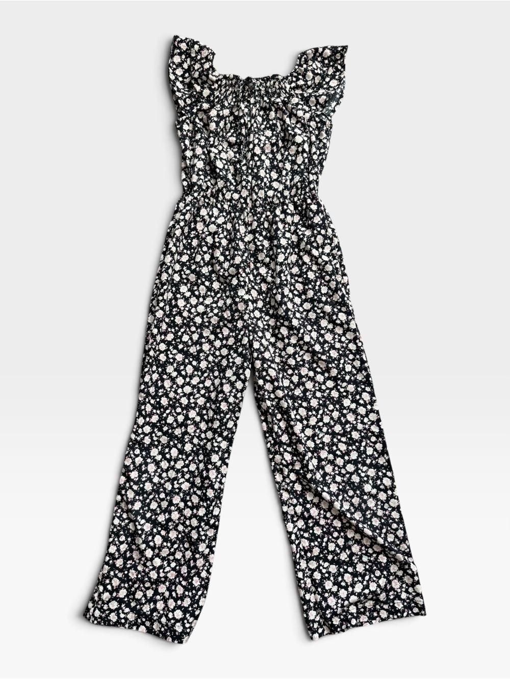 Japna Girls Floral Ruffle Jumpsuit/Romper| Size 10